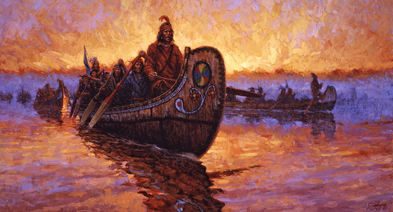 The Arrival of the Northwest Co. Brigade
